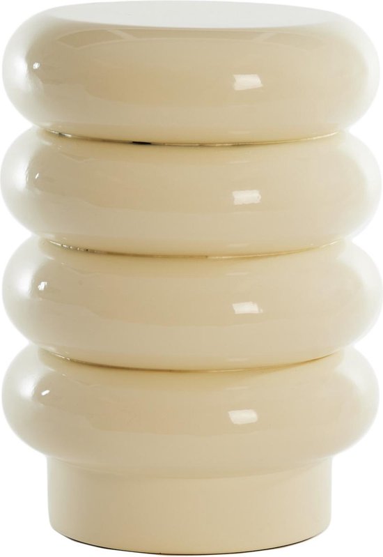 Light & Living Beistelltisch Mirogi - Creme - Ø30cm - Modern