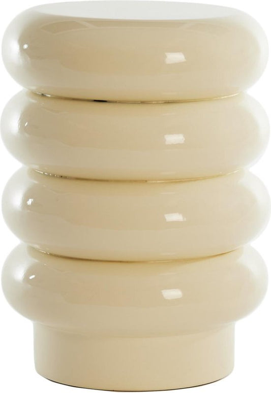 Light & Living Beistelltisch Mirogi - Creme - Ø30cm - Modern