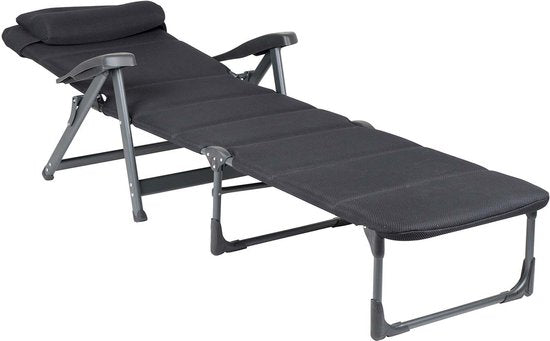 Crespo - Liegestuhl - AP/233 - Air-Deluxe - Schwarz
