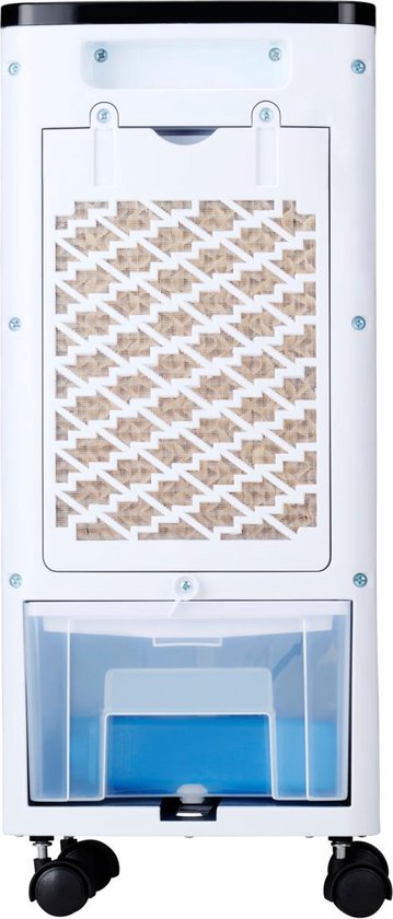 Lifetime Air Luftkühler - 22 x 24 x 53,5 cm- 80W Leistung - Mit 3 Geschwindigkeiten & Timer - Inklusive Kühlelemente & Fernbedienung - Mobil - Weißer Kunststoff