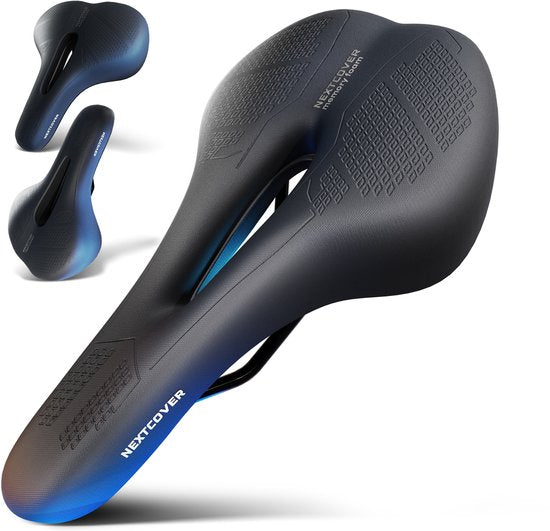 NEXTCOVER® Fahrradsattel MountainBike - Mit Memory Foam 3.0 - Das Original - Damen oder Herren - Schwarz