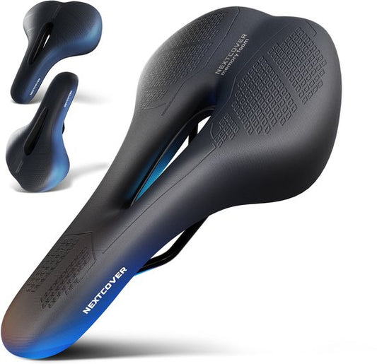 NEXTCOVER® Fahrradsattel MountainBike - Mit Memory Foam 3.0 - Das Original - Damen oder Herren - Schwarz