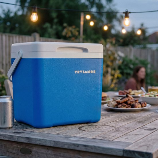 TRVLMORE Cool Box 14L - 47 Stunden Kühlung - Kühlbox - Inklusive Kühlelement - Cool Box Small - Blau