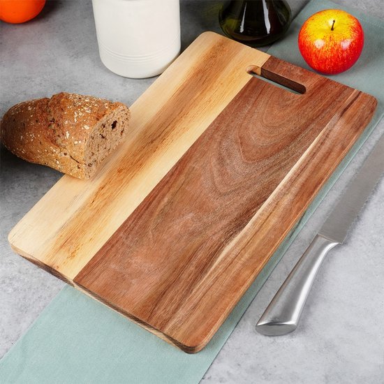 Schneidebrett aus Holz 36x23 cm - Küchenbrett - Küche