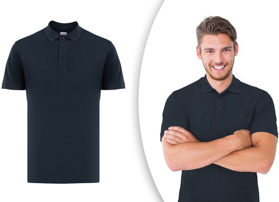 Milanoro - 2XL - Poloshirt - Herren - Marineblau