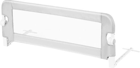 Coast Faltbares Bettgitter Sicherheitsgitter für Kleinkinder Bettgitter 105 x 40 x 42 cm Weiß + Grau