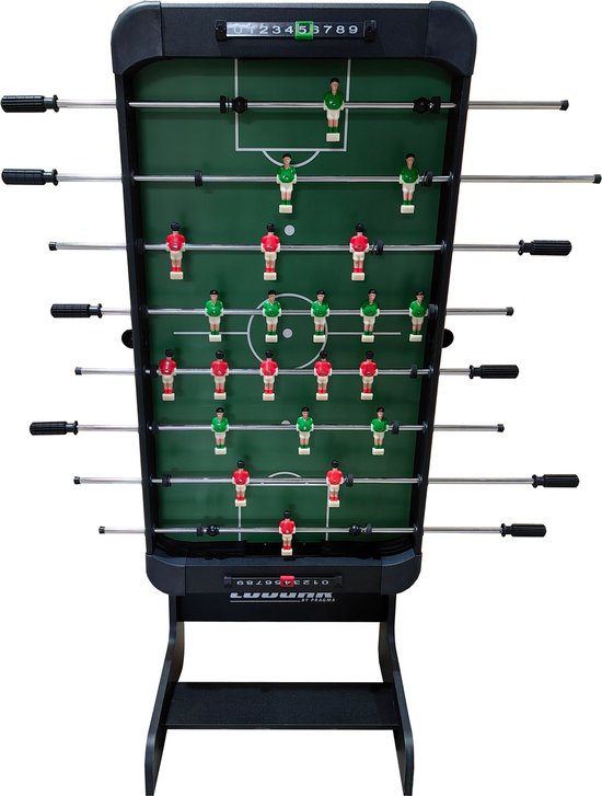 Cougar Around The World Zusammenklappbarer Fußballtisch Schwarz - Tischfußball - inkl. Zubehör