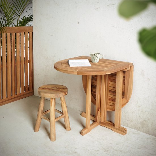 Haus Nordic Balkontisch Huelva Teak faltbar