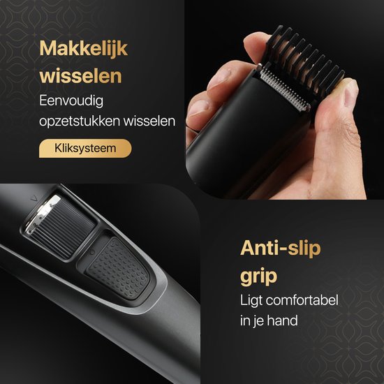 Wellshave Barttrimmer Men Perfection - Trimmer für Männer - Trimmer Bart und Körper - Haartrimmer Männer