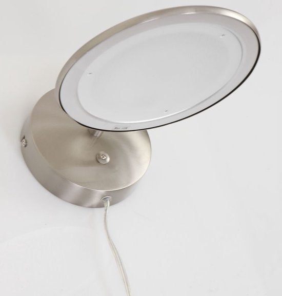 Steinhauer Zenith LED - Wandleuchte Modern - Stahl - H:12cm - Ø:12cm - Universal - Für Innen - Metall - Wandleuchten - Schlafzimmer - Wohnzimmer