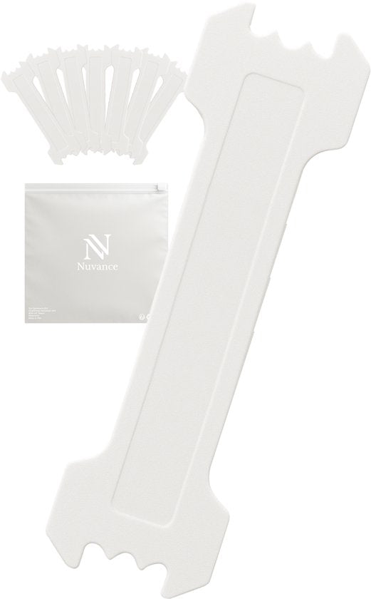 Nuvance Nasalstrips 100 Stück - Nasenpflaster - Transparent - Anti-Schnarch-Pflaster - Nasenspreizer - Schnarchen - Besser atmen