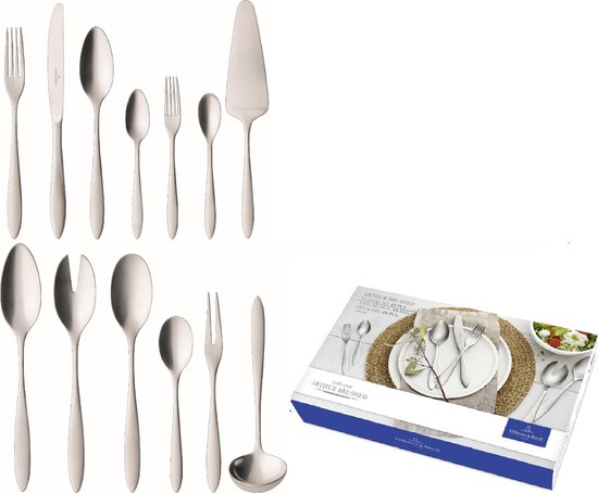 Villeroy & Boch Arthur Besteck-Set - 68 Teile - Gebürsteter Edelstahl