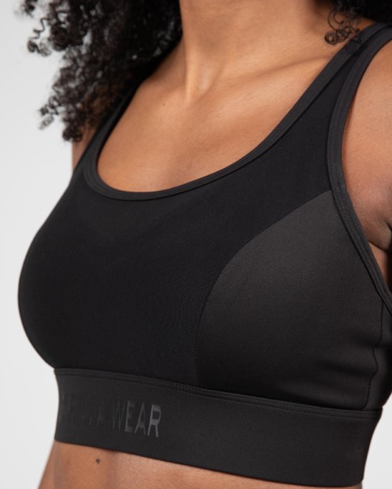 Gorilla Wear Riley Sport-BH – Schwarz – L