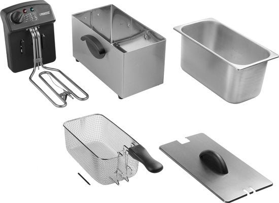 Friteuse 3 Liter - Princess 182626 Family Castel Friteuse 3 Liter - Kaltzone - Fassungsvermögen 3 Liter - Friteuse Princess - 2000W