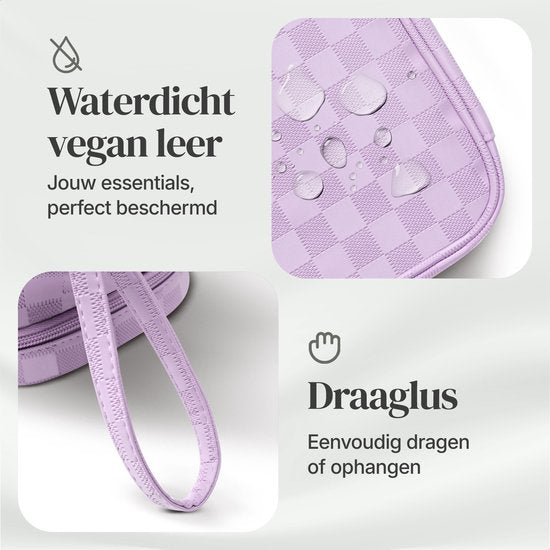 Skycases Travel Essentials - Kulturtasche und Make-up-Organizer - wasserdicht und kompakt - geeignet für Reisen und den täglichen Gebrauch - Unisex - lila