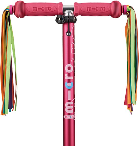 Micro Lenkerbänder neon für Kinderroller - bunte Bänder als Zubehör.