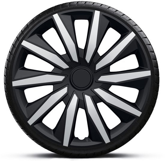 Gorecki Radzierblenden-Set Decente 14" Schwarz/Silber