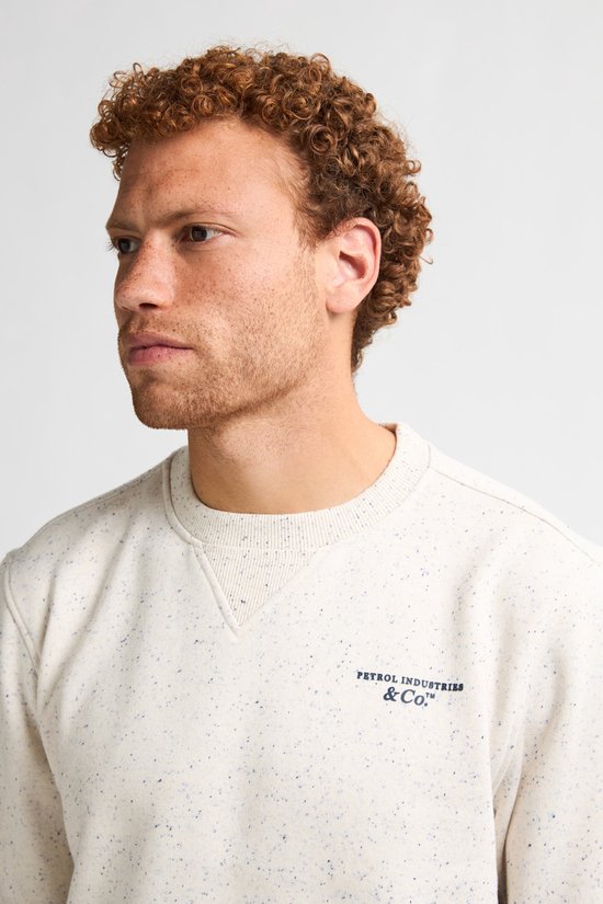 Petrol Industries – Herren-Sweatshirt „Pagosa“ mit Logo-Aufdruck – Weiß – Größe L
