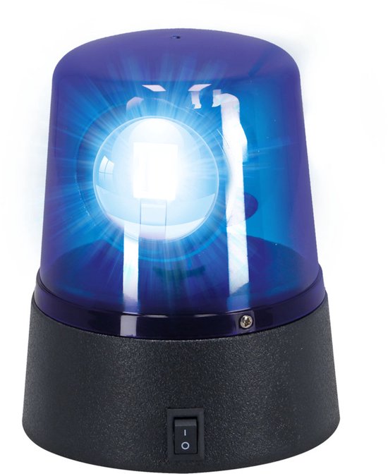 Polizei Blinklicht 11 cm Blau