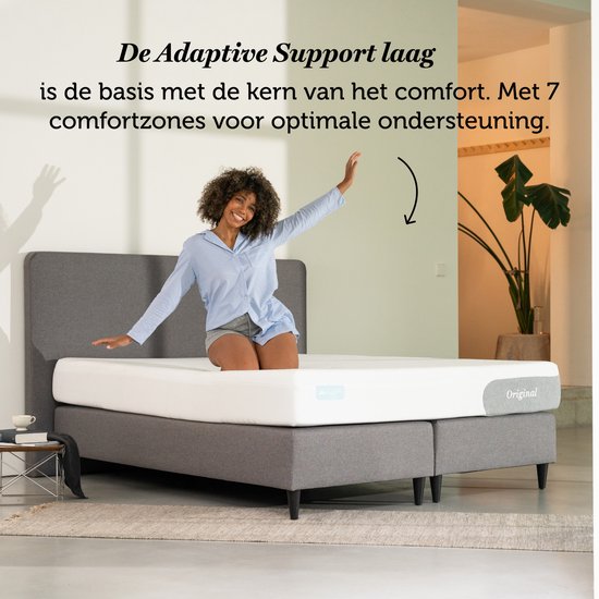 Cloudpillo Original Matratze - 90x210 - Adaptive Stützschicht - 4-lagig - Ultimativer Komfort - Waschbar