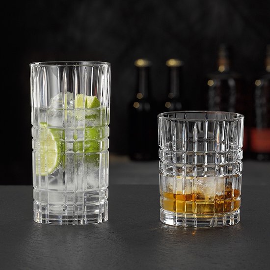 Nachtmann – Square Whisky- und Longdrinkgläser – 12er-Set – Whisky – Longdrink