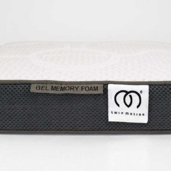 Twin Motion® Topper 160x200 cm - Topdekmatras - Matratzenauflage - Hybrid Gel Memory Foam - Mittlere Festigkeit - 8 cm dick