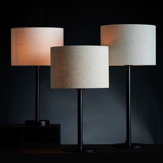Licht & Wohnen - Lampenschirm LIVIGNO - Ø25x18cm - Grau
