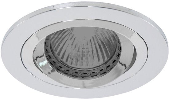 Einbaustrahler Pelite 7304CH in glänzendem Chrom, Ø 10 cm – Modern, schwenkbar, für den Innenbereich geeignet – Steinhauer, Metall, Elektronik, Kunststoff