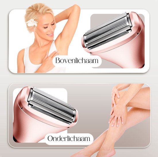 Ladyshave Gesichtsbehandlung - Achselhöhlen - Beine - Bikinizone - Rasierer Frau - Elektrischer Epilierer - Gesichtsenthaarung Damen - Trimmer Frau - Ladyshaves Bikini - USB Wiederaufladbar