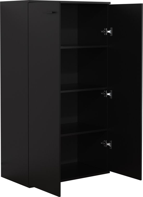 Kleiderschrank Kinderzimmer - praktischer Aufbewahrungsschrank 120 cm hoch 4 Ablagefächer