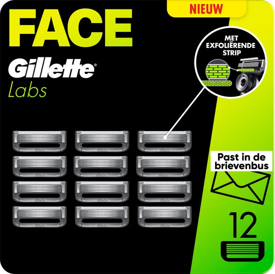 Gillette Labs Rasierklingen für Männer – von den Machern von Gillette Fusion – 12 Stück
