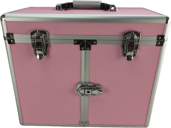 VDD - Friseurkoffer - Friseurwagen - Friseurkoffer - Friseurwagen - Schminkkofferwagen - Mobil - Tragbar - Rosa