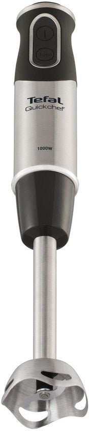 Tefal Quickchef HB6598 – Stabmixer – inklusive Mixbecher und Zerkleinerer – hohe Leistung – Silber/Schwarz – 1000 W