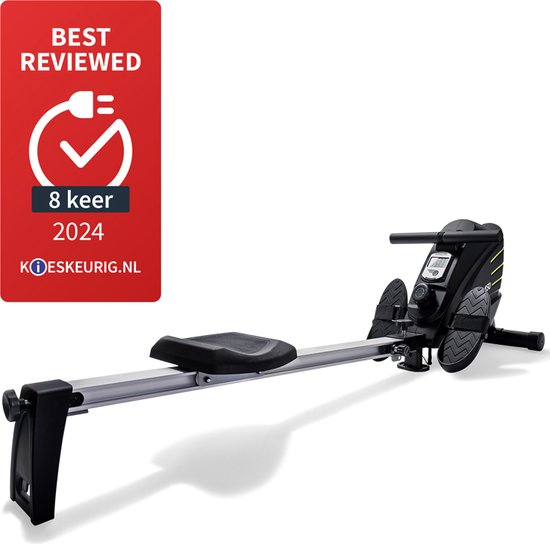 VirtuFit Row 450 Rudergerät - Rudergerät - Silent Magnetic Resistance System - Rudergerät - 10 Widerstände - klappbar - Rudertrainer - inkl. Transportrollen
