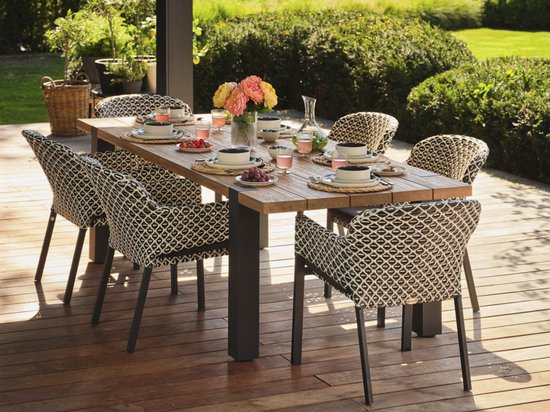 Hartman Kelly Esszimmerstuhl Aluminium/Rotan