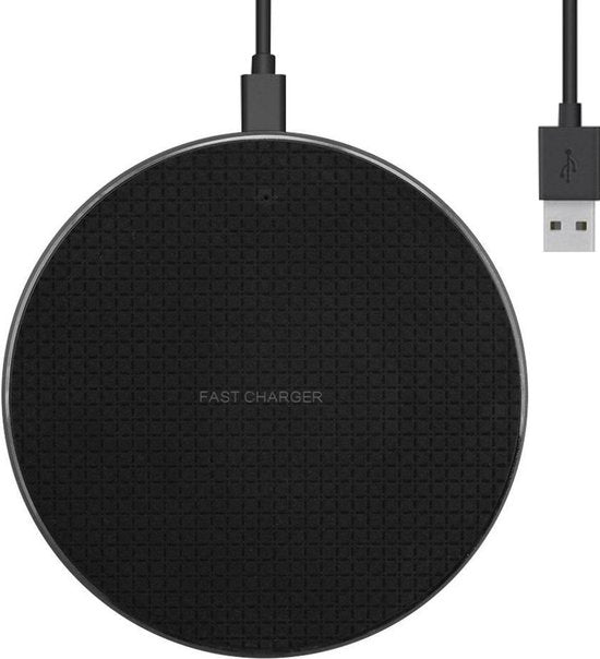 The Life Style Goods - Drahtloses Ladegerät 10W - Inklusive Kabel - Drahtloses Ladegerät - Schnelles Ladegerät - iPhone und Samsung