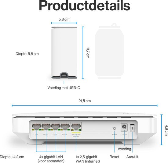 Linksys Velop Micro Mesh 6 - Router - WiFi 6 - Dualband - Mesh WiFi - 3000 Mbps - 2er-Pack - Weiß