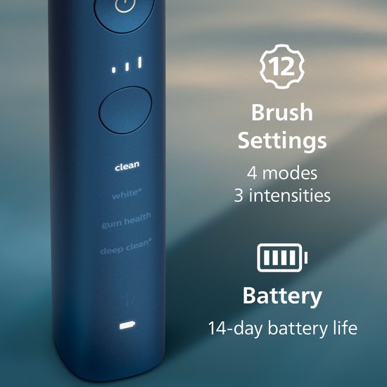 Philips Sonicare DiamondClean - Elektrische Zahnbürste - Aquamarin/Schwarz - Reiseetui - HX9911/88