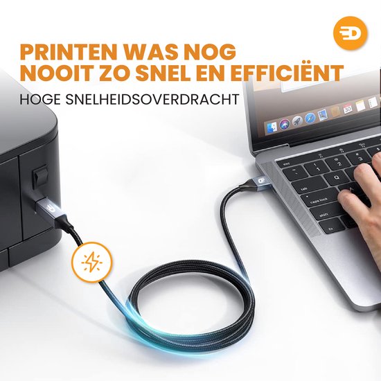 Drivv. Premium-Druckerkabel USB 2.0 auf USB B Kabel - Druckerkabel 3 Meter