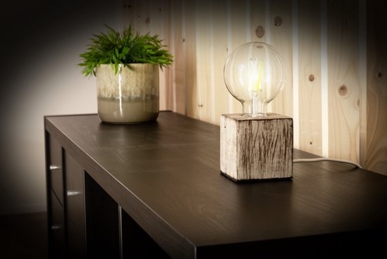 Lampensockel, Würfel, Kabel mit Schalter, E27, 60 W, IP20, Zement, grau, 90 mm x 90 mm