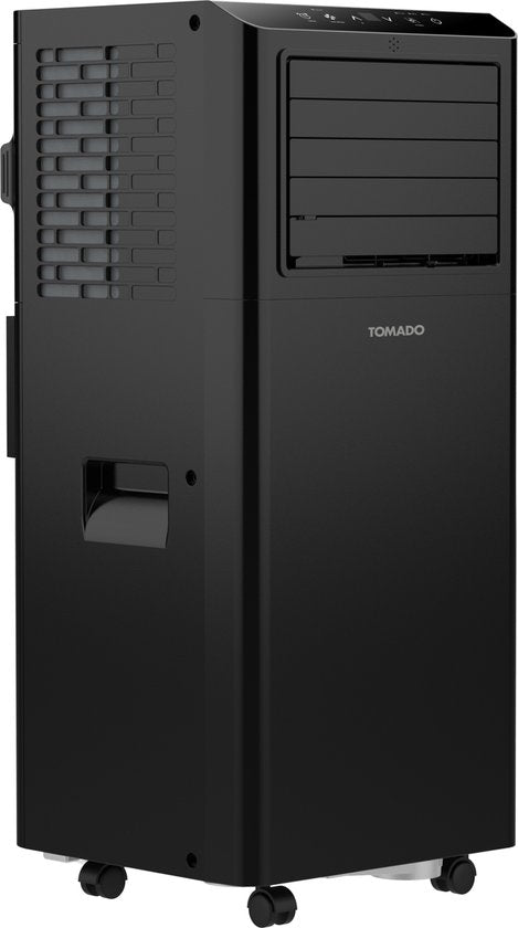 Tomado TMA9002B - Mobiles Klimagerät - 3 in 1 Funktion - Timer - Fensterdichtungsset - 9000 BTU - 80 m3 - Schwarz