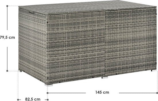 Lagerbox 950 ltr mit Deckel und Innenplane