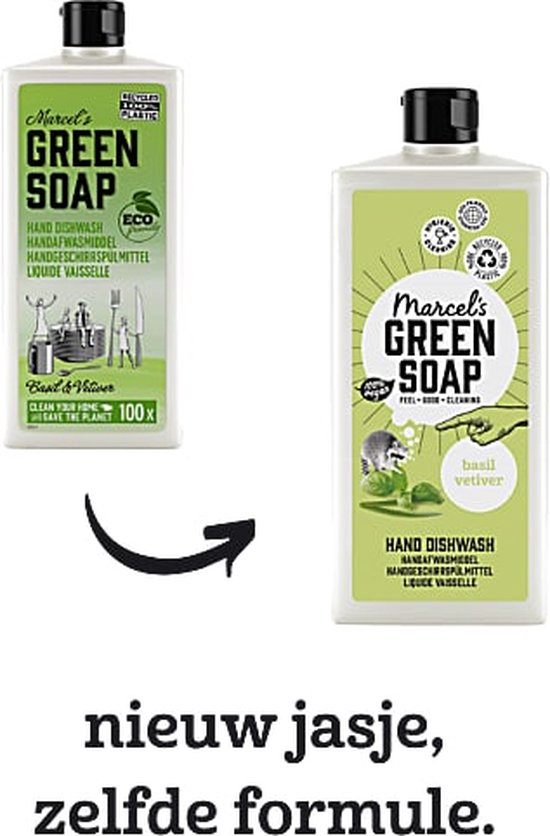 Marcel Green Soap Geschirrspülmittel Basilikum & Vetivergras