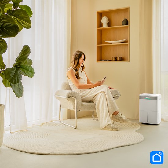 VONROC Luftentfeuchter - 40L/Tag - 5.5L Wassertank - Wifi & App Steuerung -Silberionenfilter & Kohlefilter