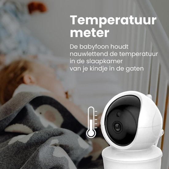 Lakoo PRO 5 Babyphone - mit Kamera und Display - 1080p Full HD - 5-Zoll-Monitor