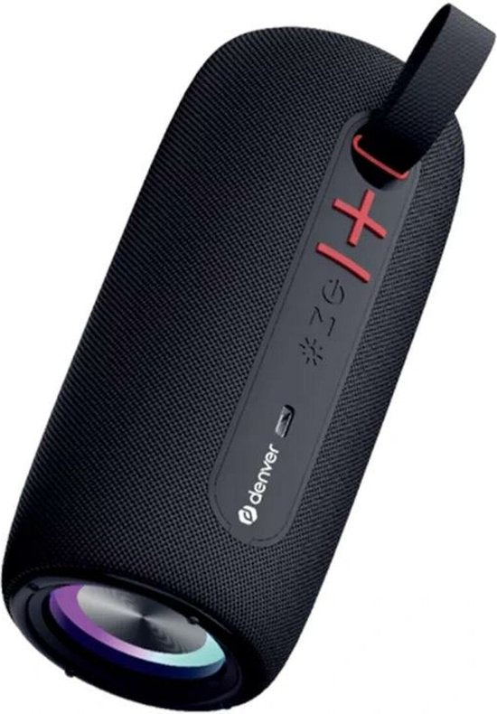 Denver Bluetooth Lautsprecher BTL360 – RGB Licht – TWS – 1200 mAh – Schwarz