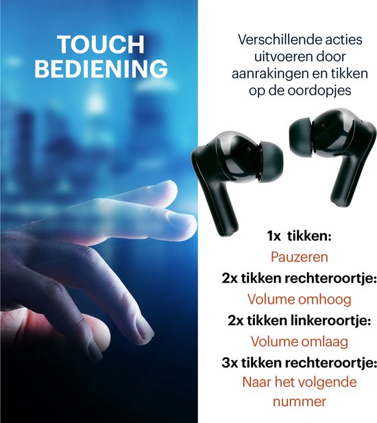 Grundig Wireless Earbuds - Bluetooth Earbuds - Geräuschunterdrückung ANC+ENC - Ohrhörer kabellos - Ladebox mit LED-Anzeige - BT 5.3 - Akkulaufzeit 25 Stunden