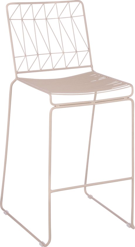 Mica Decorations Bueno Barhocker für draußen - L53 x B55 x H108 cm - Rosa