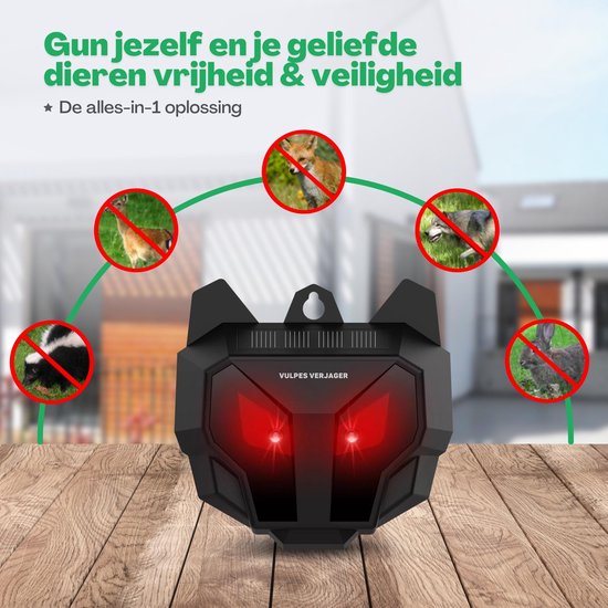 Vulpes Goods® Repellent - Vogelabwehr - Taubenabwehr - solarbetrieben - Repellent für Vögel und andere Raubtiere - PRO Version