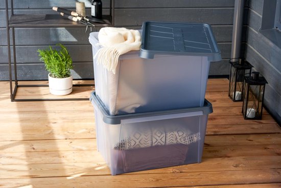 SmartStore - Trocken 45 Aufbewahrungsbox 50 Liter - Polypropylen - Grau